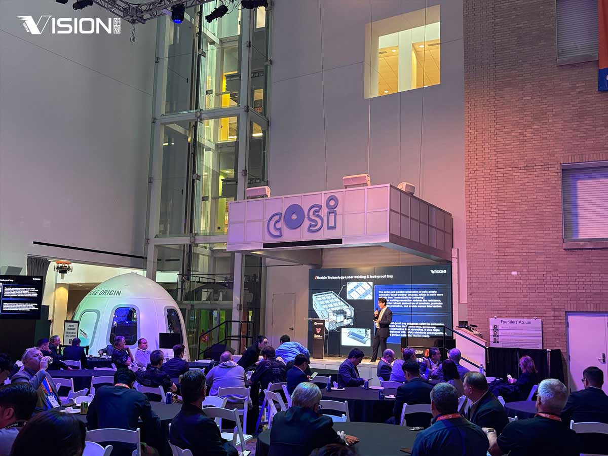 Vision representative drawing speech about AIDC backup power